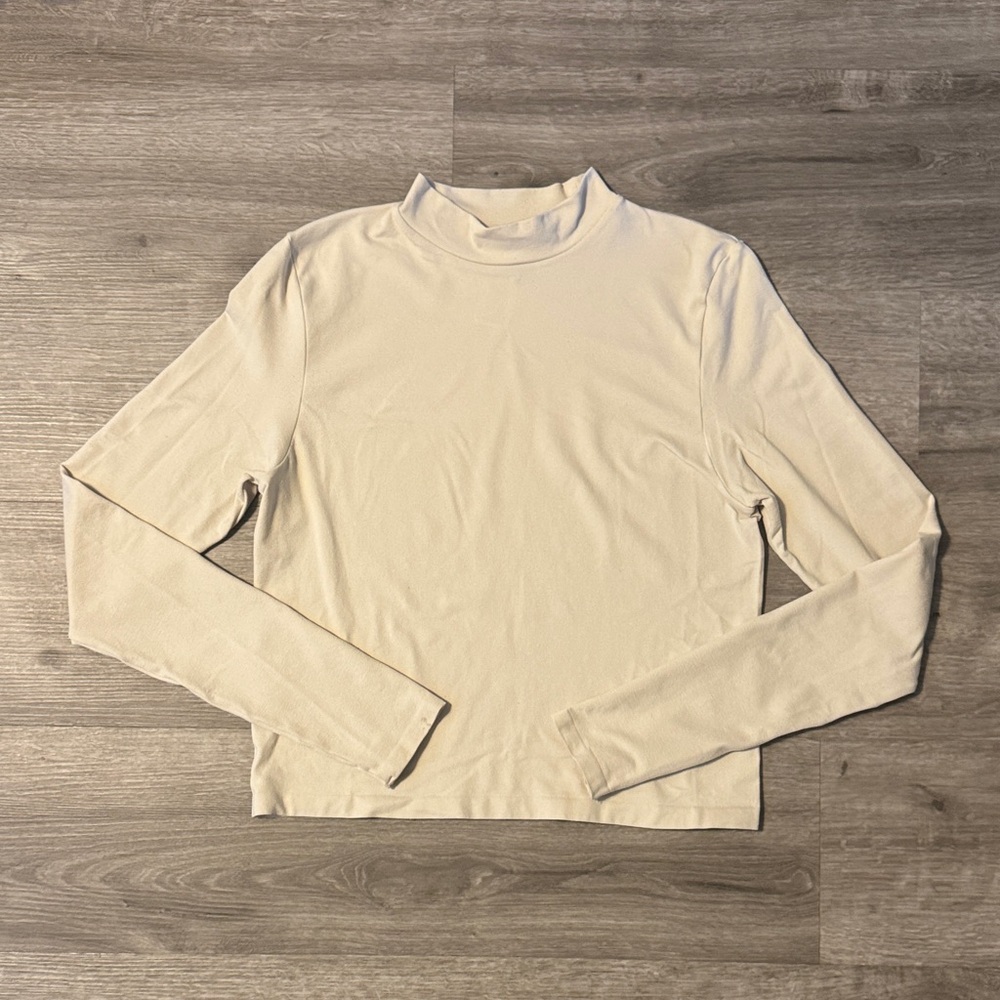 Forever 21 Seamless Mock Neck Long Sleeve Top